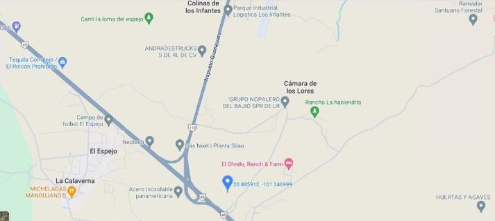 Terrenos en Venta Mpio. Cañada de Bustos, Gto. Carr. Silao/ Irapuato.