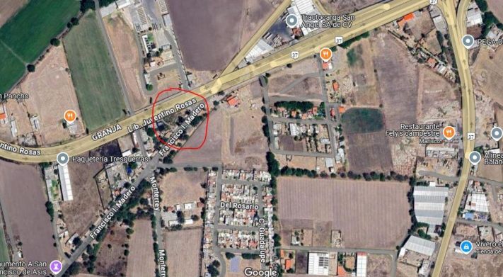 Terreno en Venta Cd. San Fco. del Rincon/ Ubicado Sobre 2 Calle Principales de La Cd.