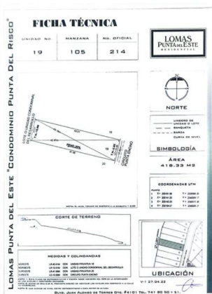 Terrenos en Venta Fracc. Lomas Punta del Este / Zona Sur / León Gto