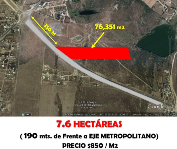 Venta de Terreno Industrial Eje Metropolitano /león Zona Sur
